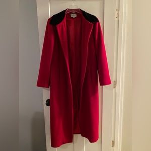 Vintage Mario De Pinto red duster pea coat